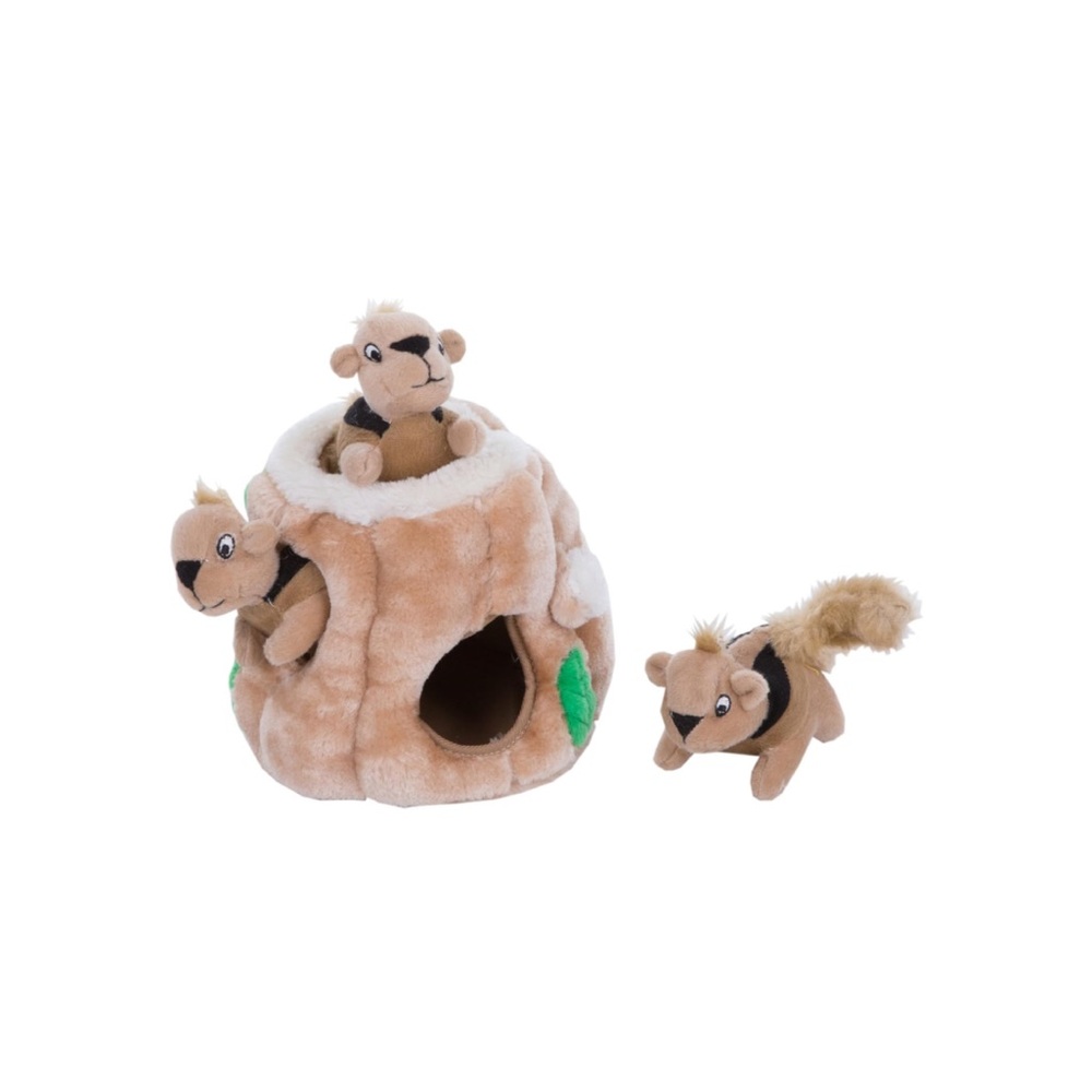 Outward Hound Hide A Squirrel Plush Dog Toy Puzzle Game for Playful Pups